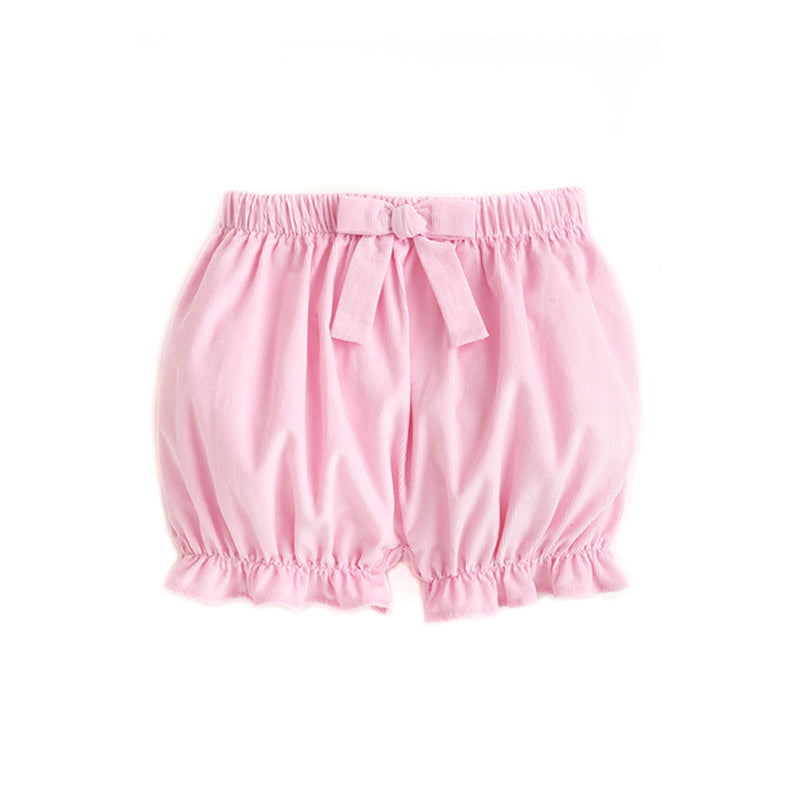 Light Pink Corduroy Bow Bloomers