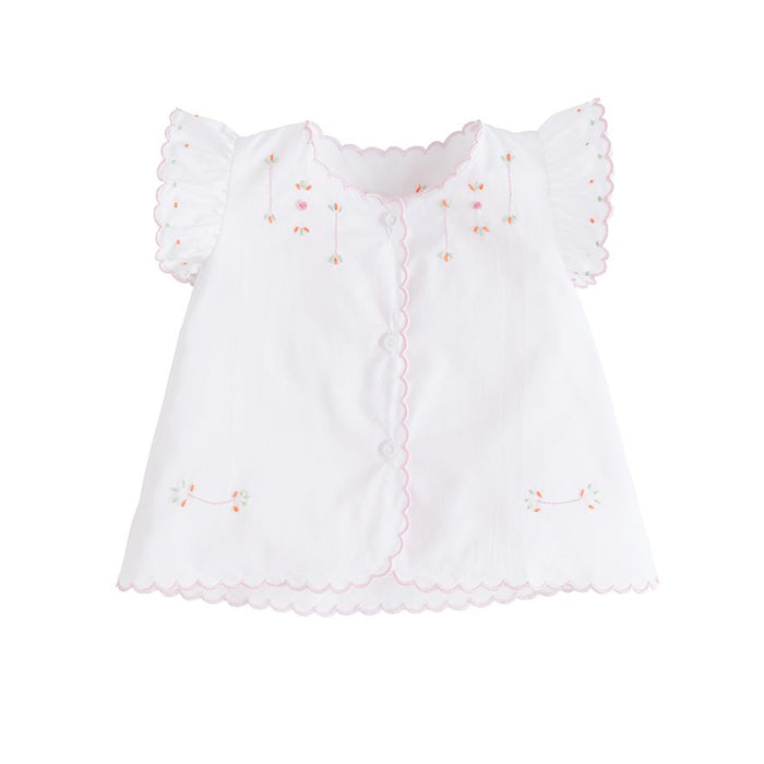 Orange and Pink Tea Blouse