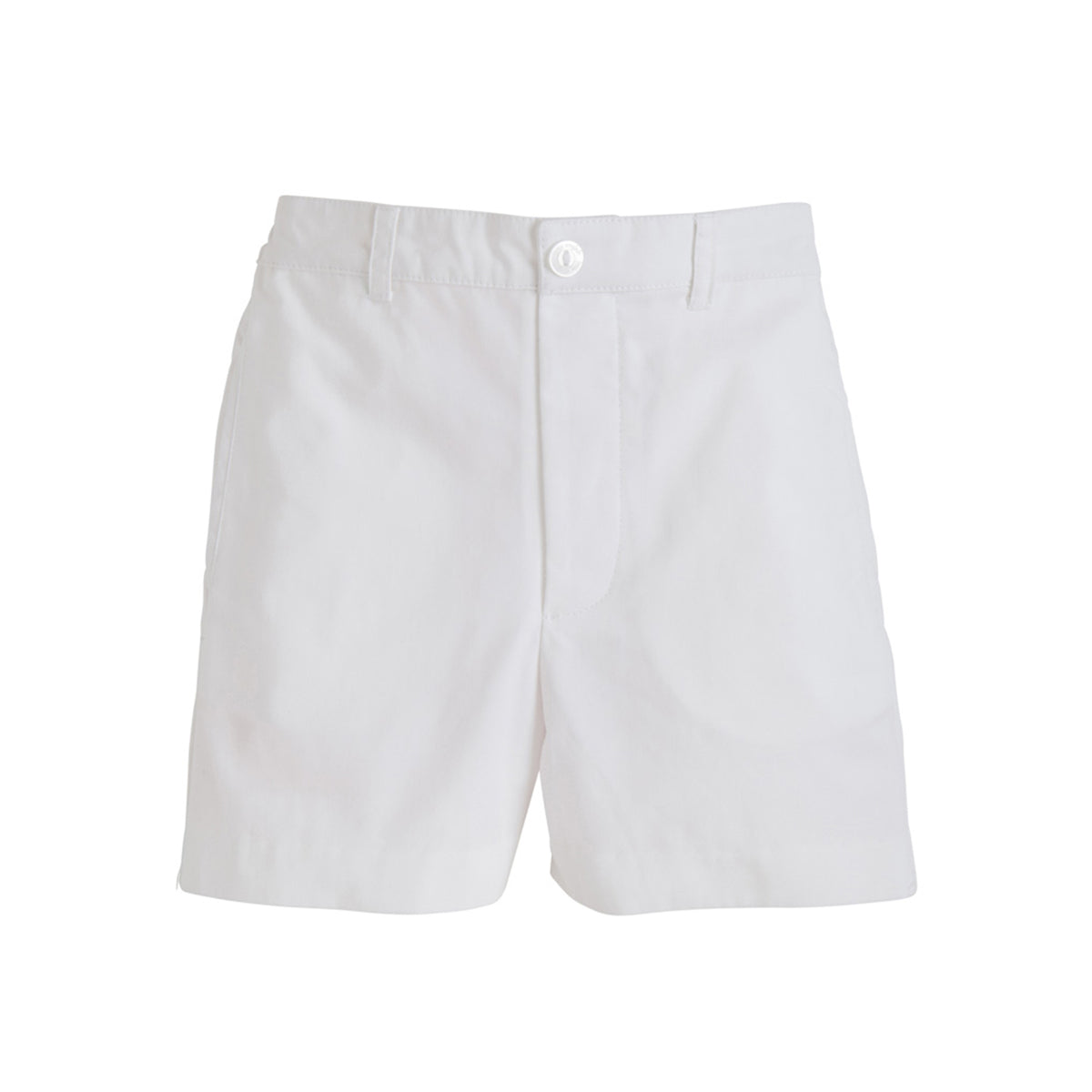 White Twill Boat Shorts