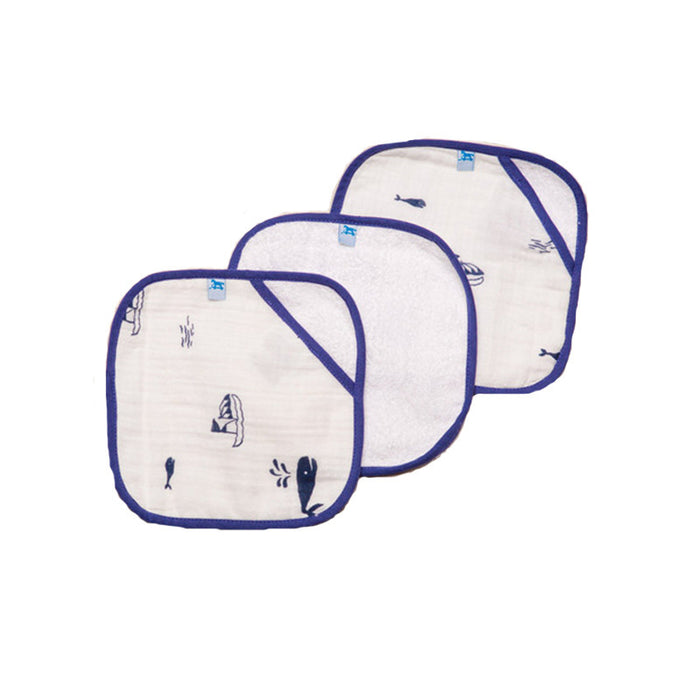 Nautical Harbor Washcloth Set