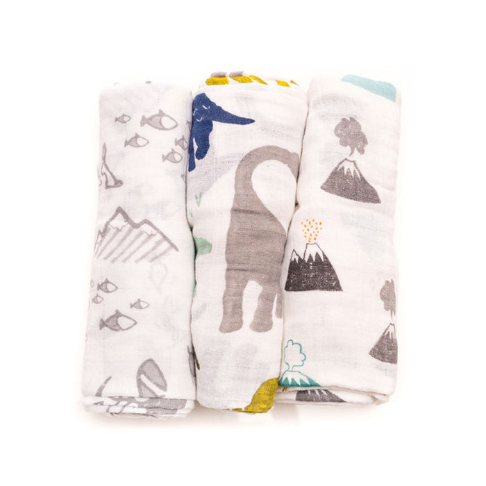 Dino Friends Cotton Swaddle Set