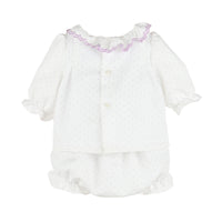 Lilac Embroidery Mini Dot Set for Her