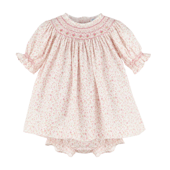 Pink Floral Smock Top and Bloomers