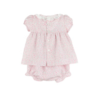 Tiny Pink Flowers & Dots Set for Her