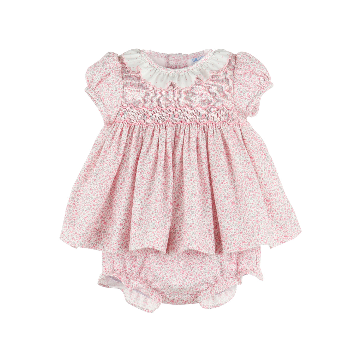 Tiny Pink Flowers & Dots Set for Her