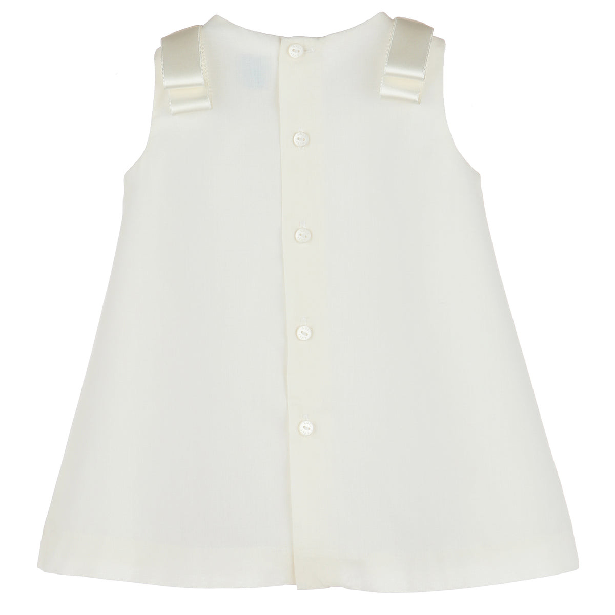 A-Line Blue Swiss Dot Dress