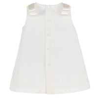 A-Line Pink Swiss Dot Dress
