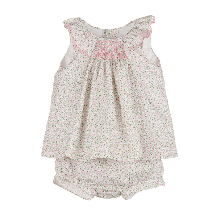 Ditsy Pink Floral Bishop Two Piece