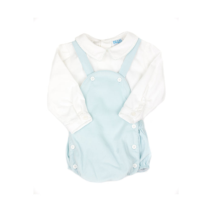 Mint Corduroy Romper Set