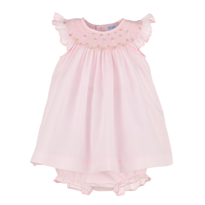 Pink Smock Bullion Flowers Two Piece