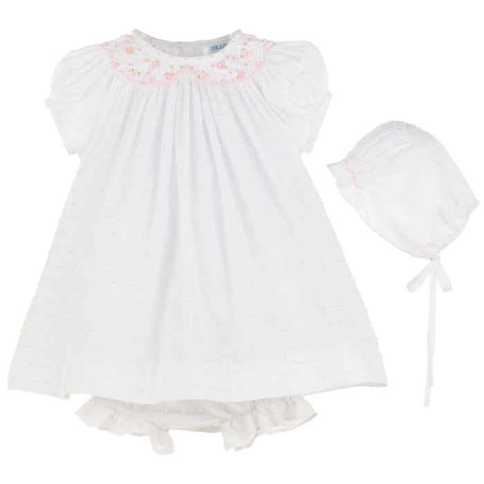 Swiss Dots Three-Piece Set in White