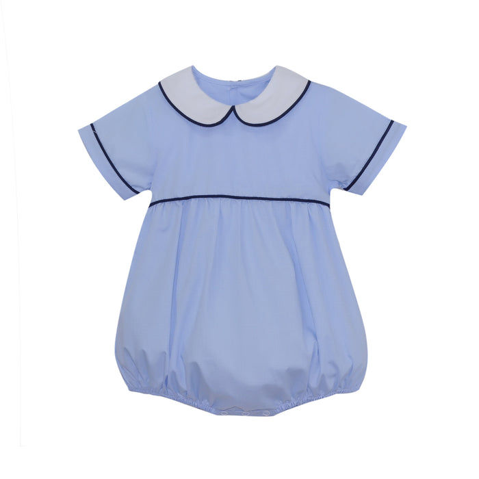 Covington Bubble Blue Microcheck