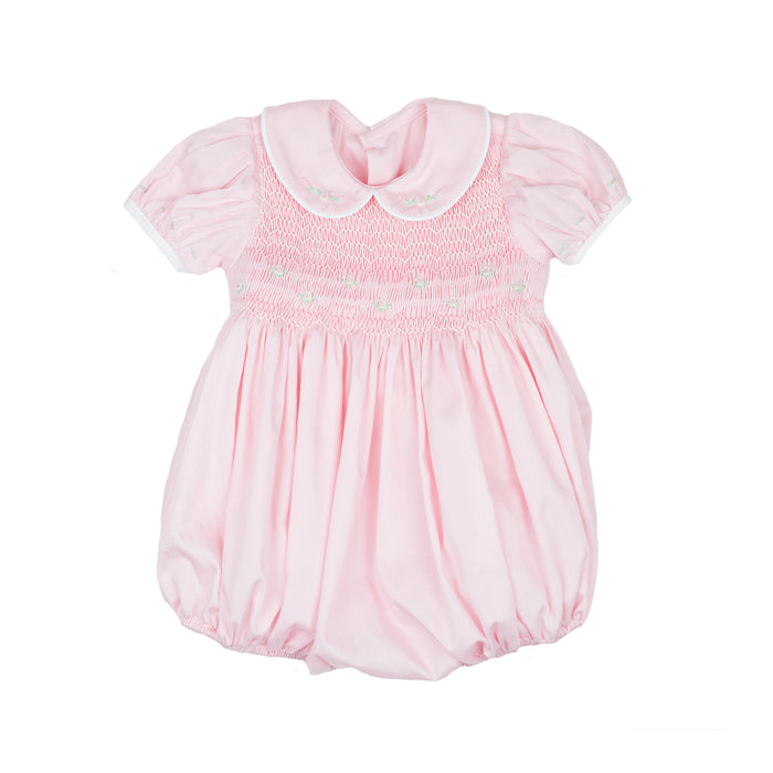 Kelli Pink Smocked Bubble