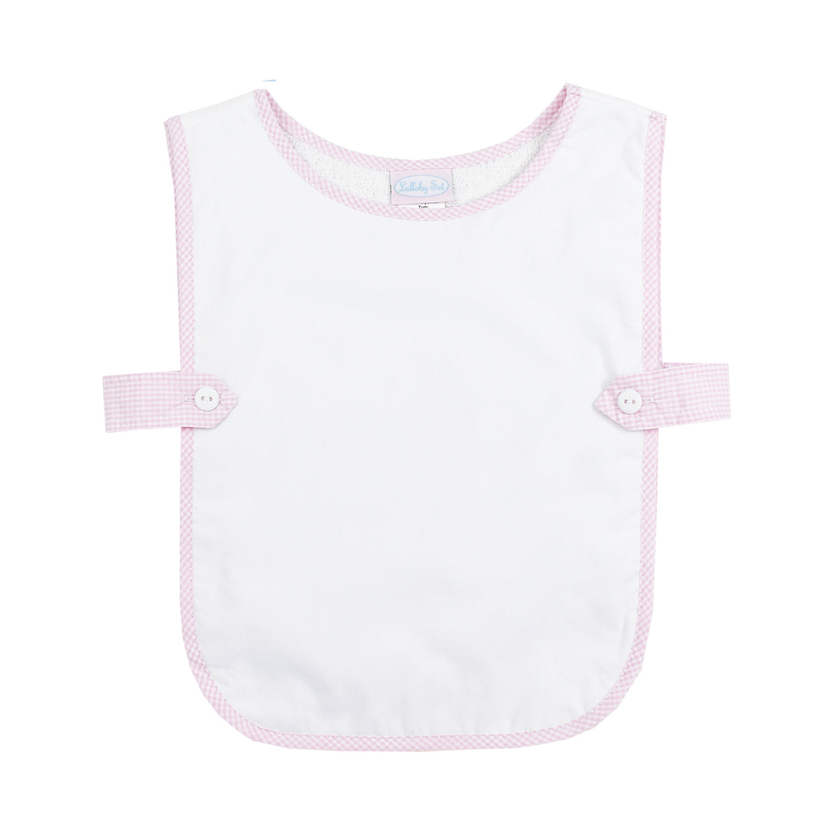 Pink Gingham Celebration Bib