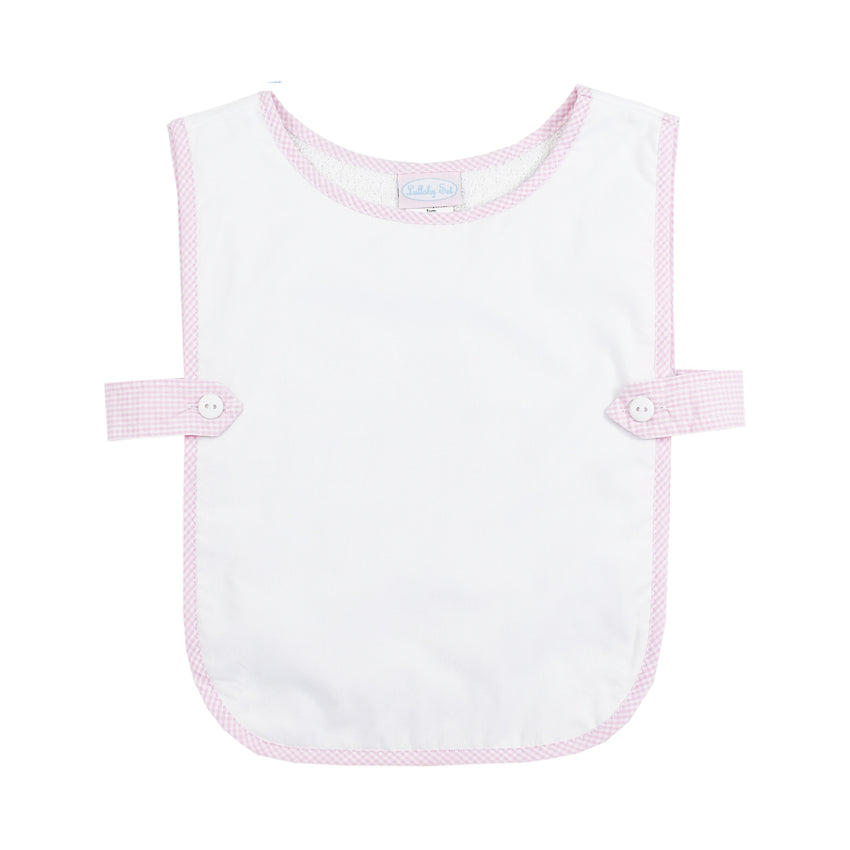 Pink Gingham Celebration Bib
