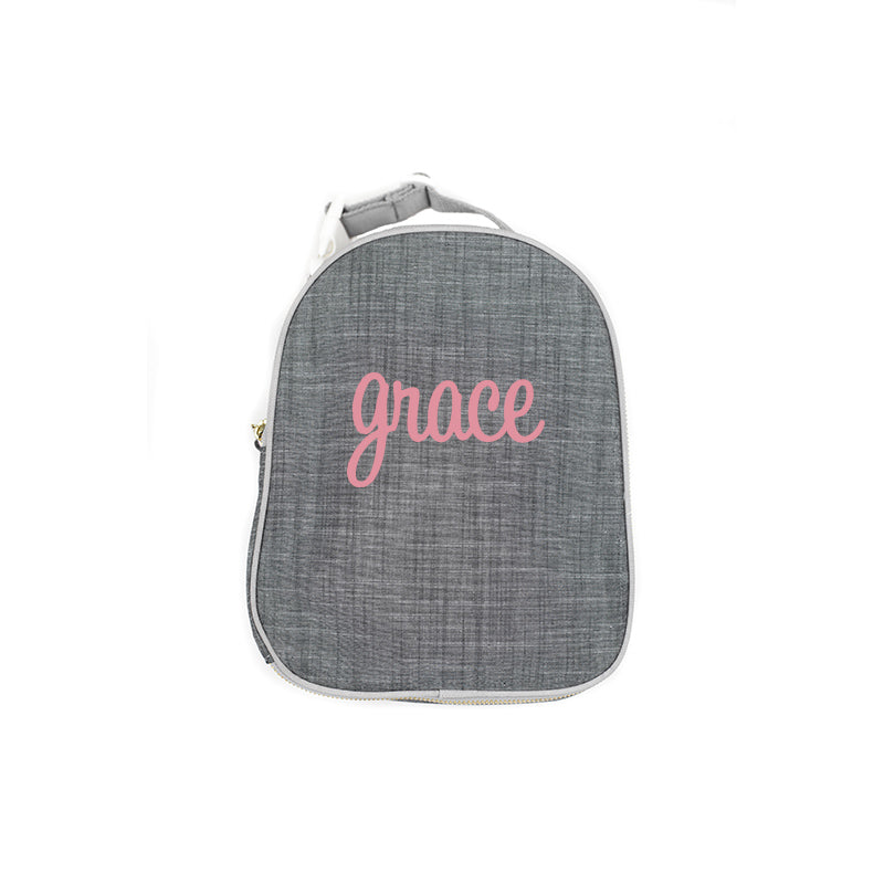 Grey Chambray Lunchbox