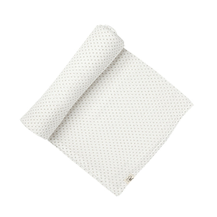 Grey Pin Dot Swaddle