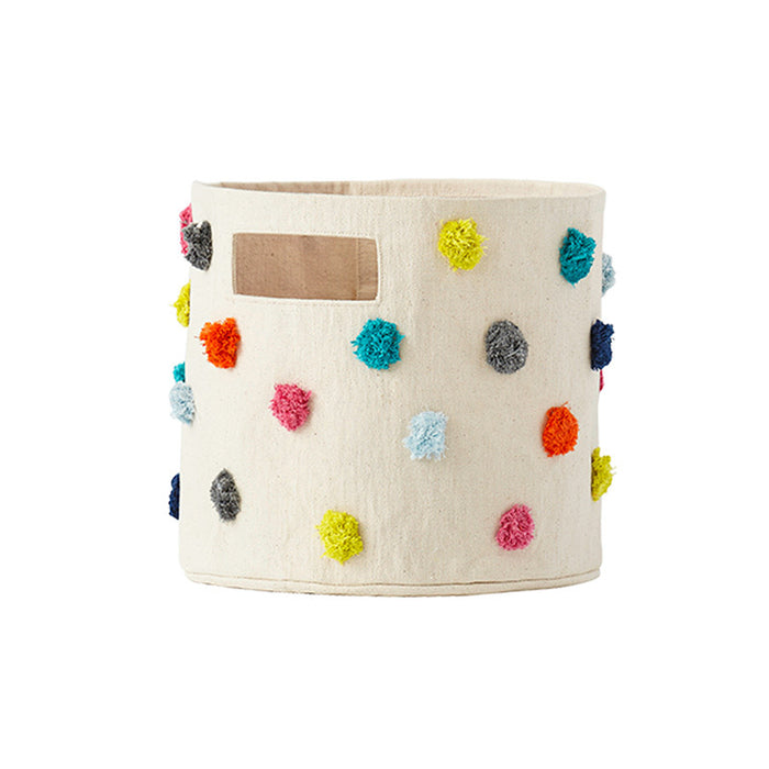 Multi-Colored Pom Pom Pint