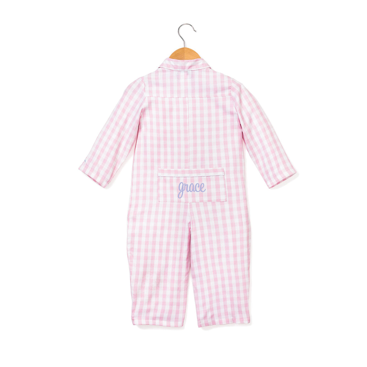 Pink Gingham Romper