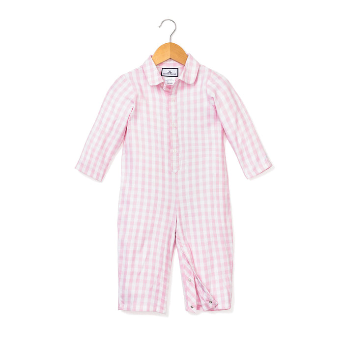 Pink Gingham Romper