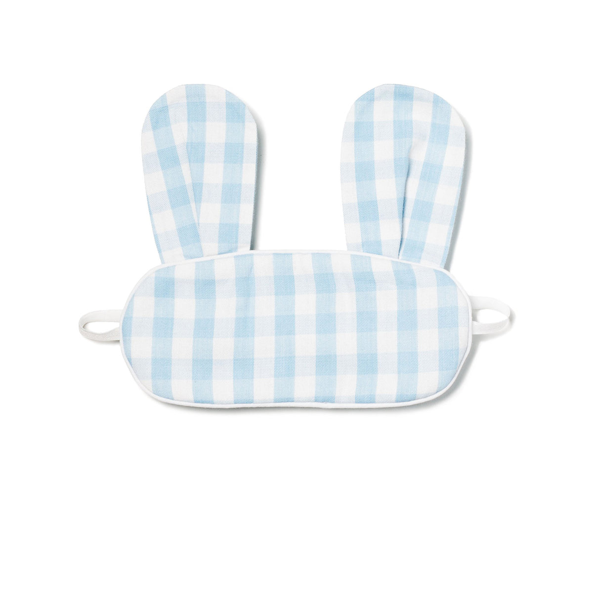 Blue Gingham Bunny Eye Mask