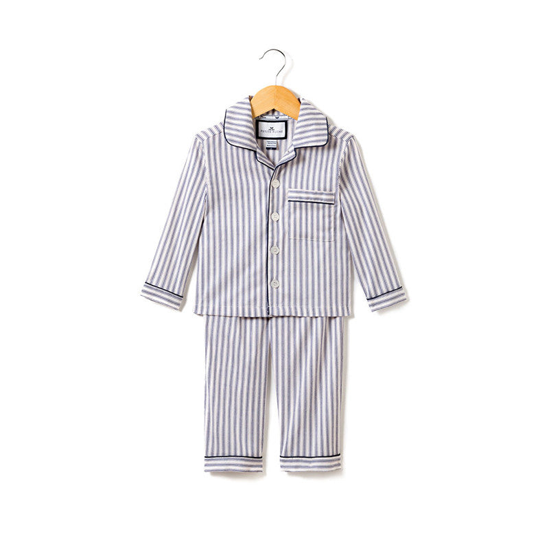 Petite Plume French Ticking Pajama Set