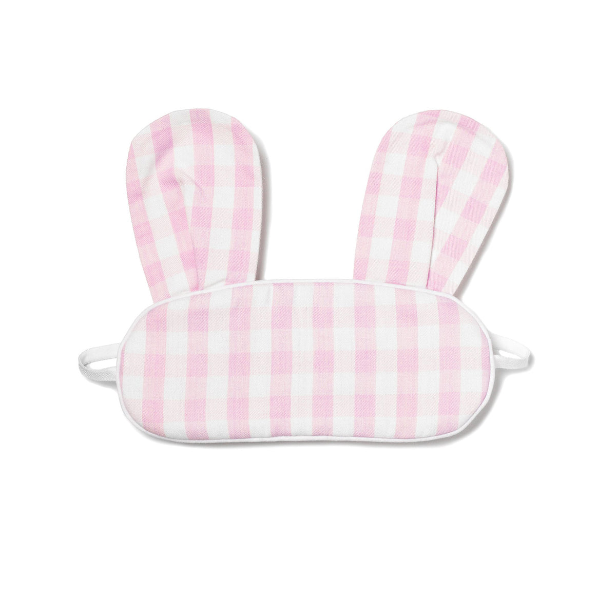 Pink Gingham Bunny Eye Mask