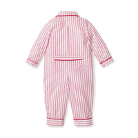 Antique Red Ticking Romper
