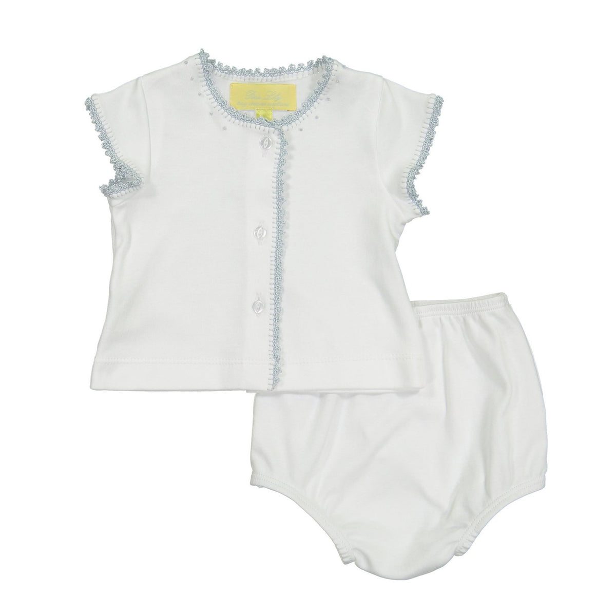 Blue Jersey Crib Set