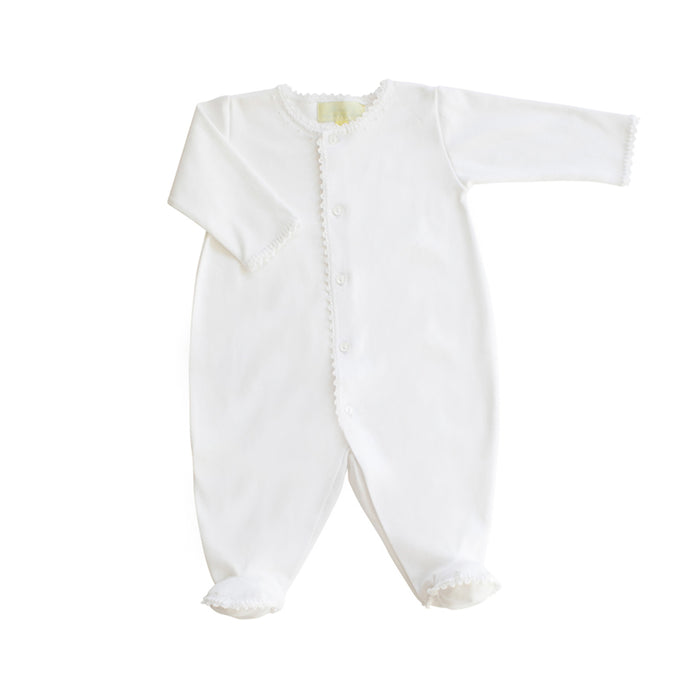 White Footie Romper