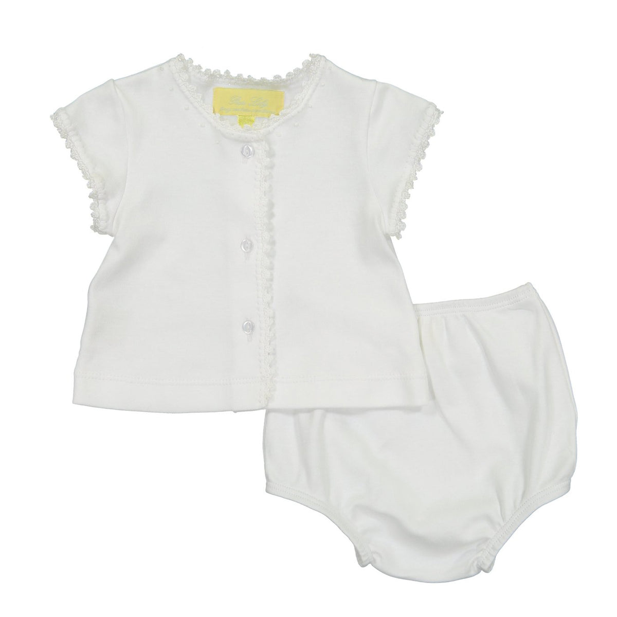 White Jersey Crib Set