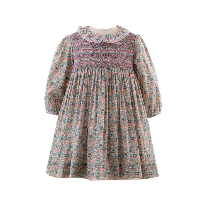 Frill Floral Smocked Dress & Bloomers