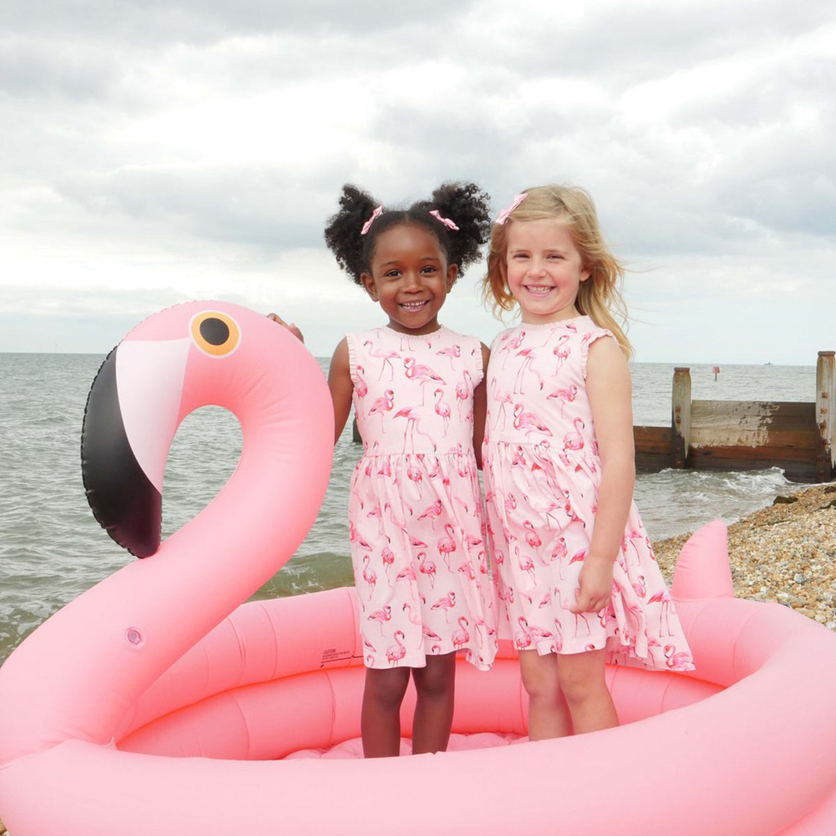 Flamingo Jersey Dress