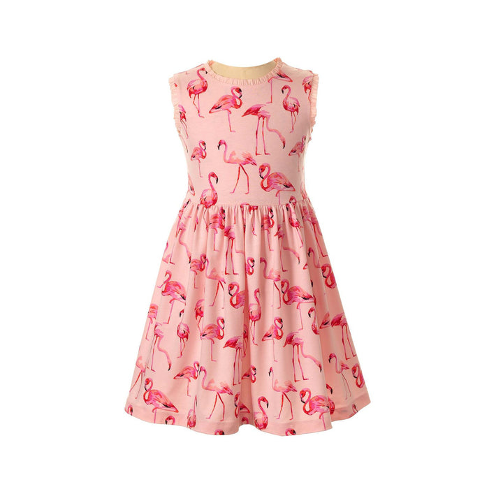 Flamingo Jersey Dress