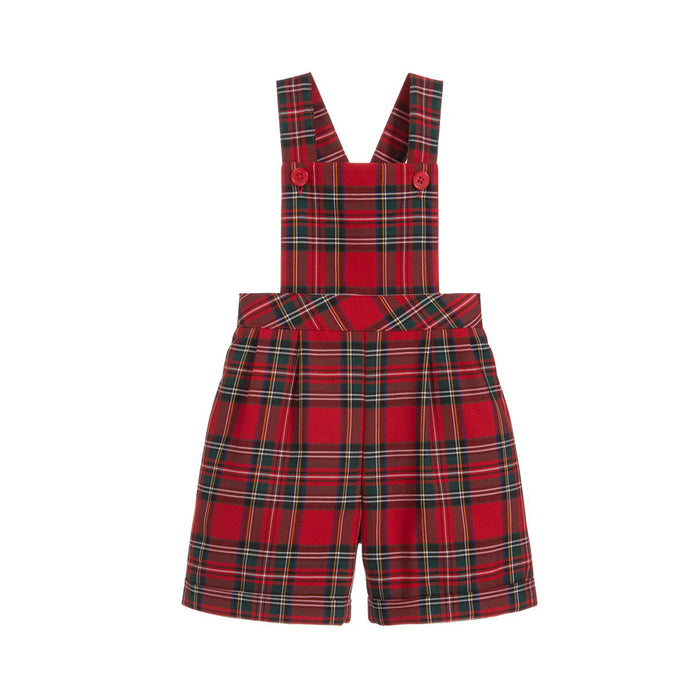 Rachel Riley striped cotton dungarees set - Red