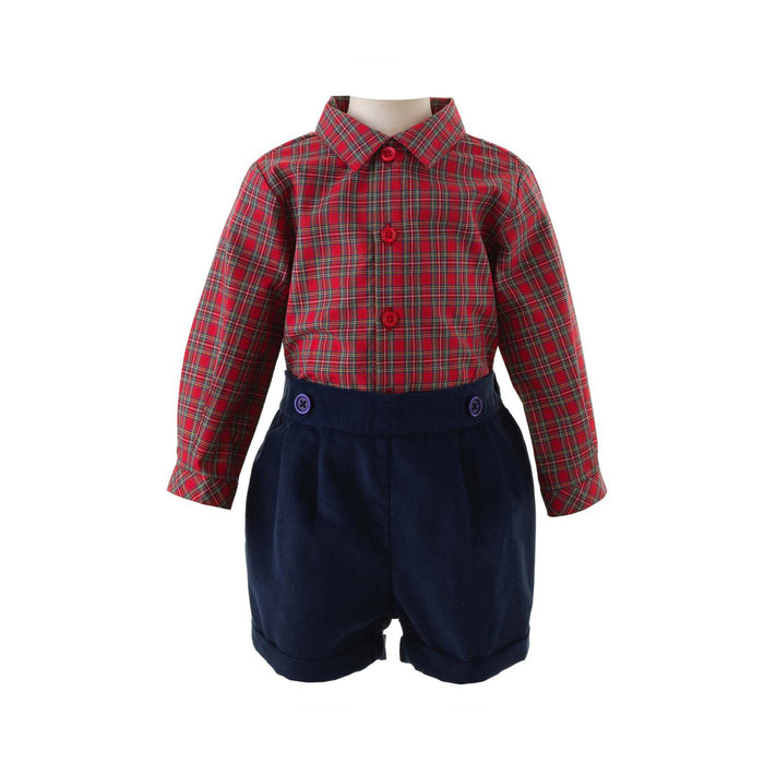 Tartan Shirt & Short Set
