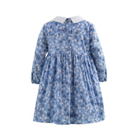 Blue Blossom Smocked Dress