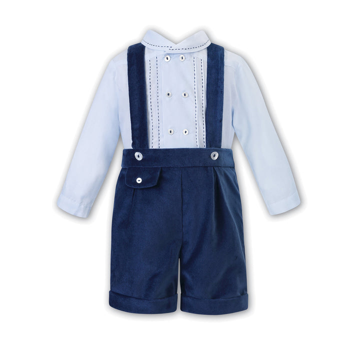 Blue Velvet Short Set