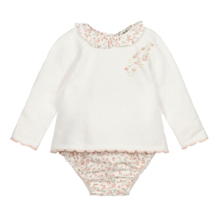 Scallops and Pearls Pink Two Piece
