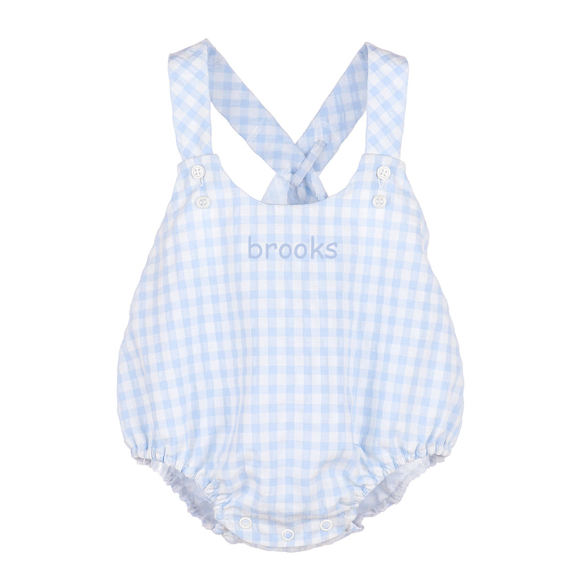 Coastal Blue Check Brooks Bubble