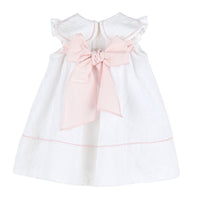 Classic Petal Embossed Dress in Pink