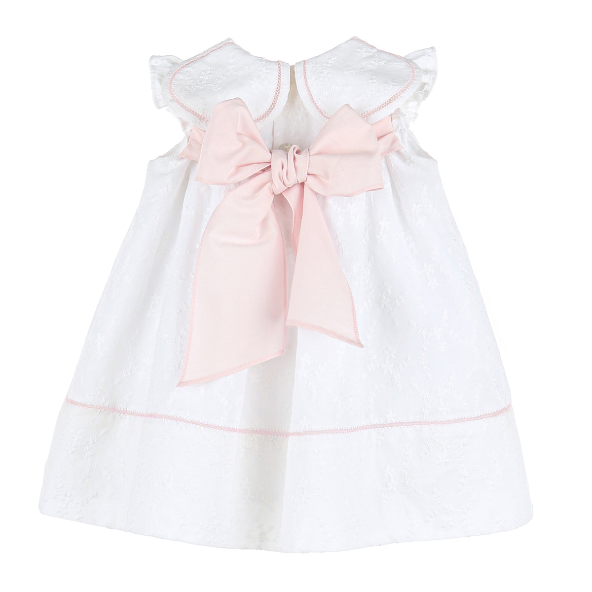 Classic Petal Embossed Dress in Pink
