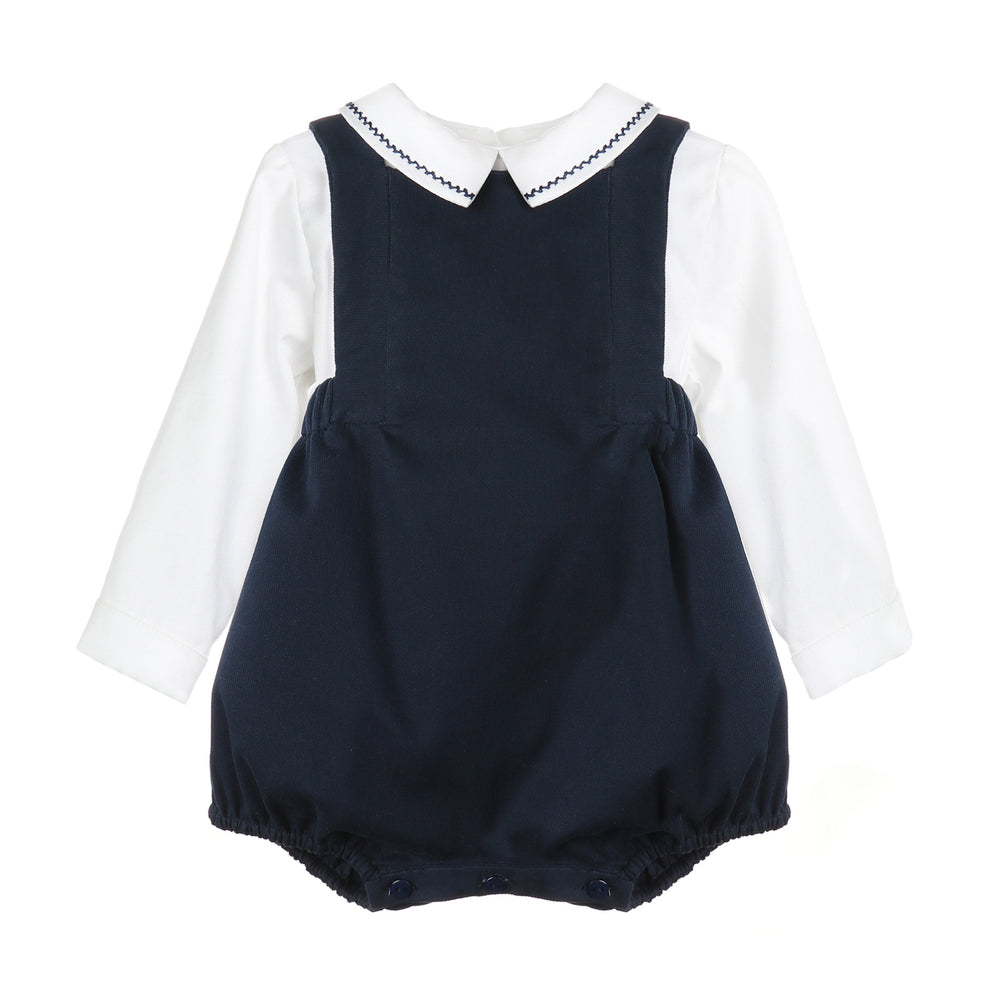 Chinoiserie Navy Boy Overall