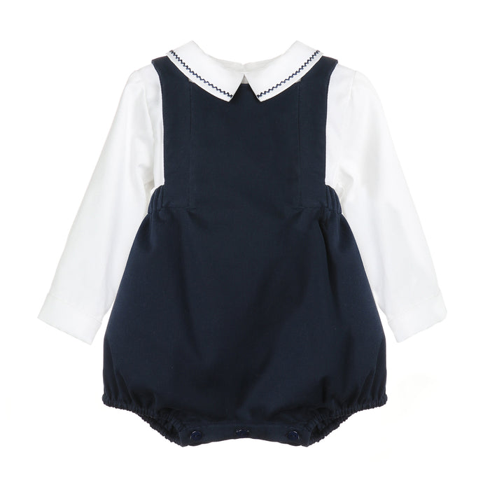 Chinoiserie Navy Boy Overall