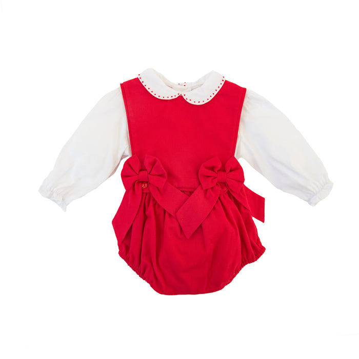 Red Bow Overall