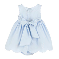 Scalloped Wedgewood Blue Dress