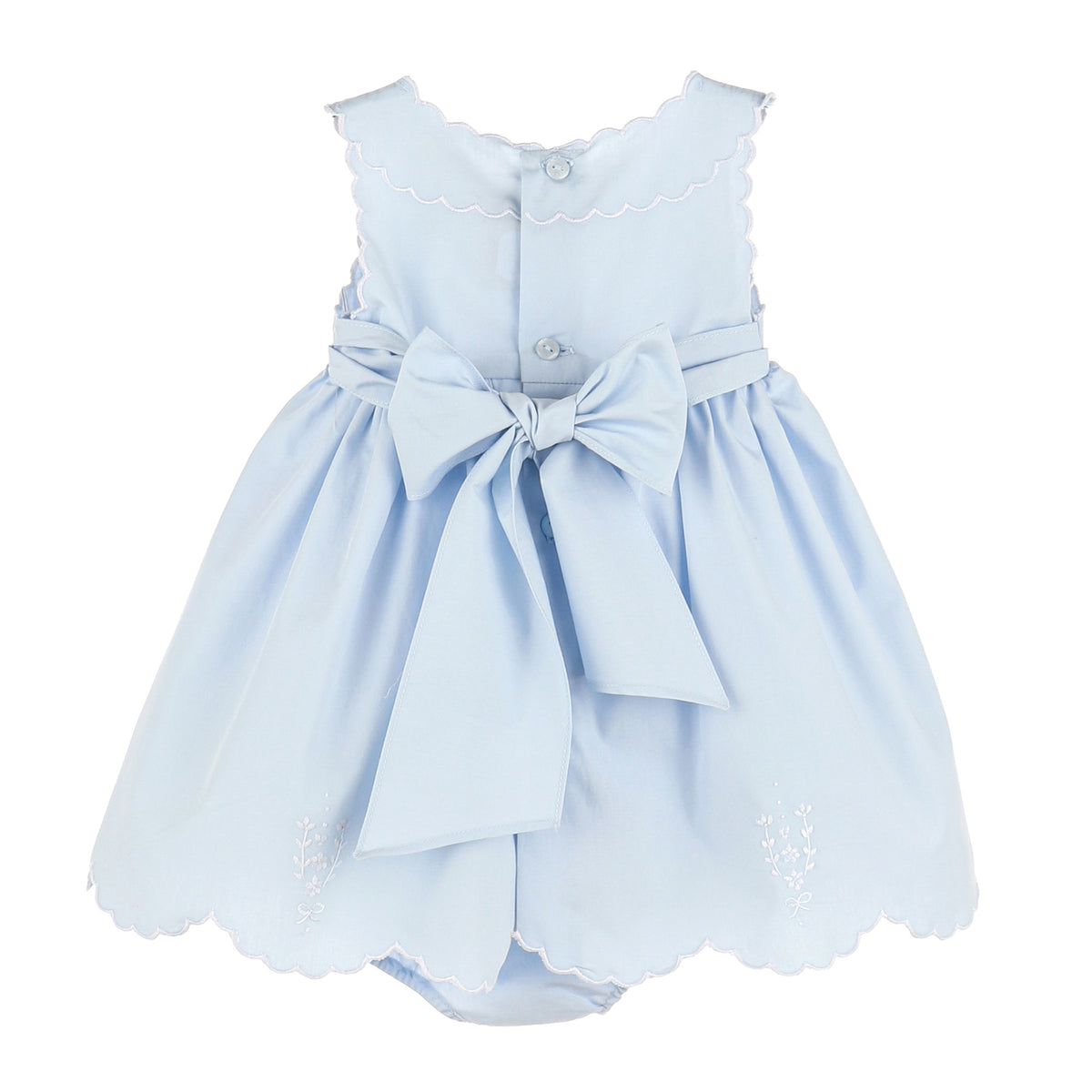 Scalloped Wedgewood Blue Dress