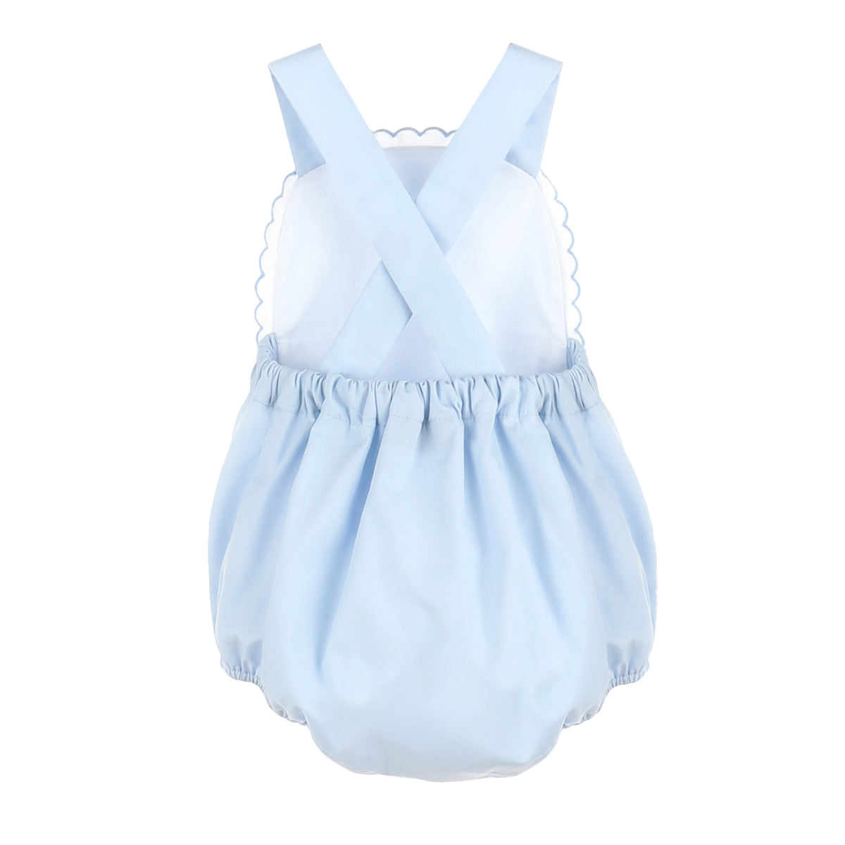 Scallop Wedgewood Blue Sunsuit