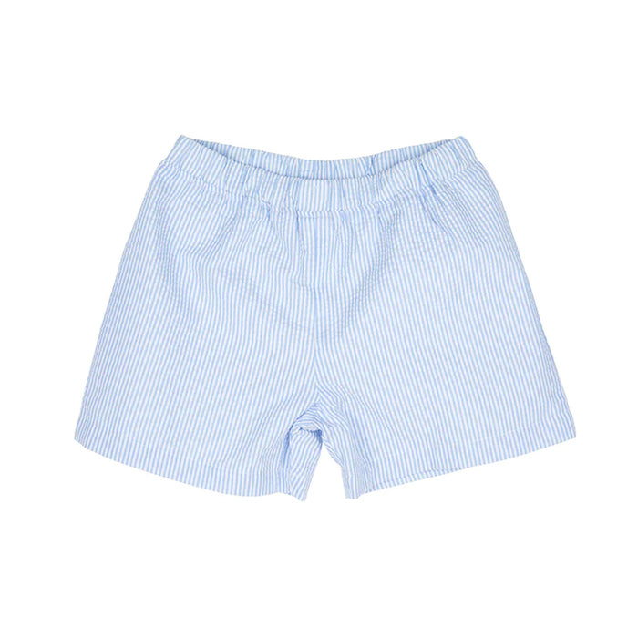 Shelton Seersucker Blue Shorts